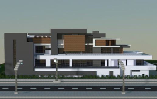 Large modern house schematic - building