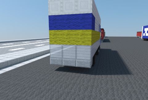 Isuzu GIGA 10-wheeler truck schematic - building
