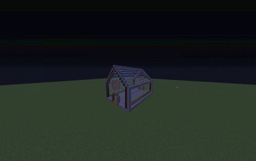 Green House with watering sprinklers