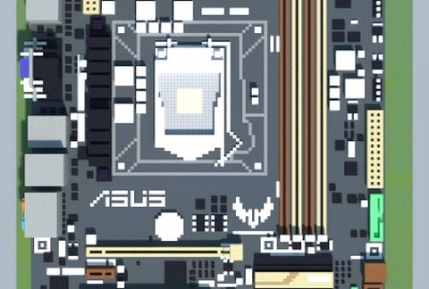 Intel B85 VANGUARD (ASUS TUF Series) schematic - building