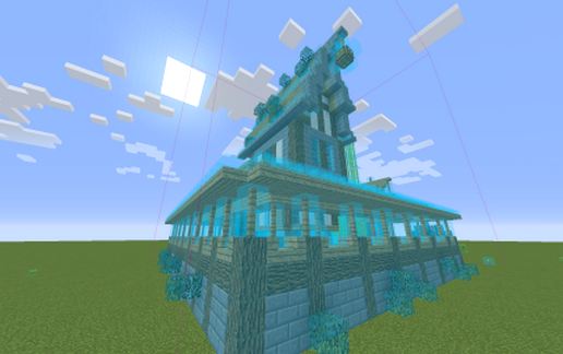 Tour avec maison et muraille medivale