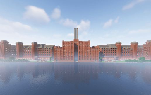 MASSIVE industrial age factory schematic - building