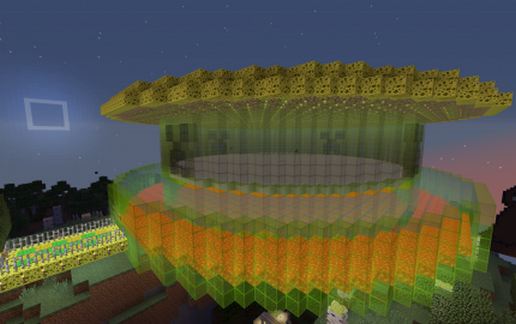Creeper Spleef schematic - building
