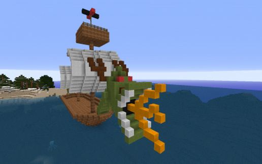 Dragon Pirate Ship schematic - building