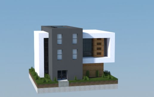 16x16 Modern House 2 schematic - building