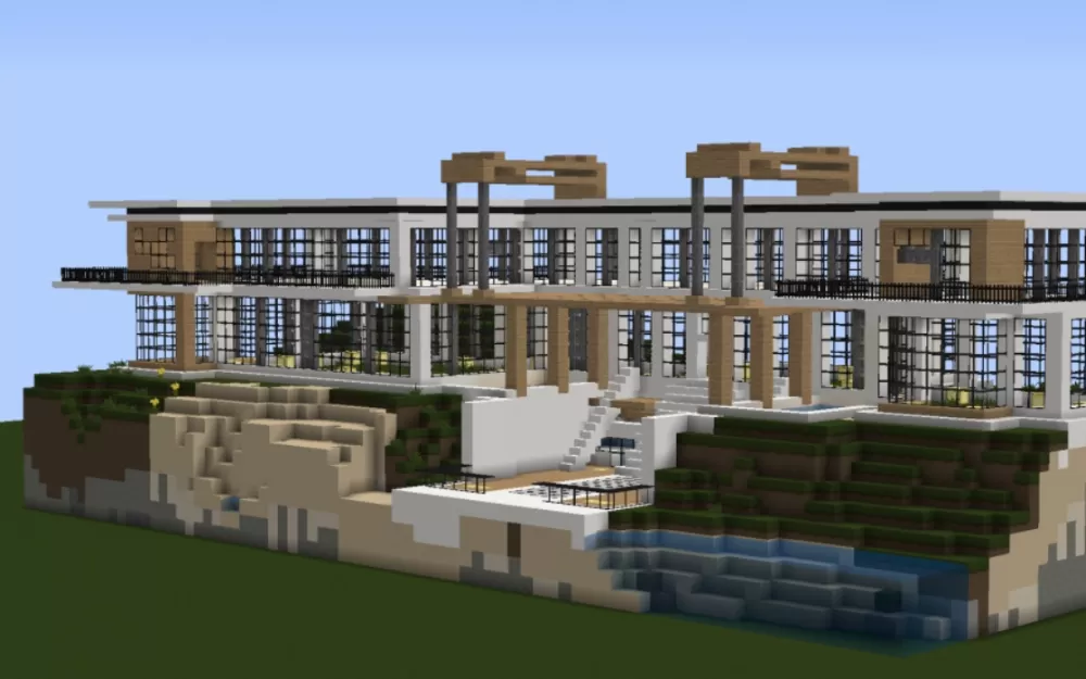 Hollywood Hills Mansion schematic - building