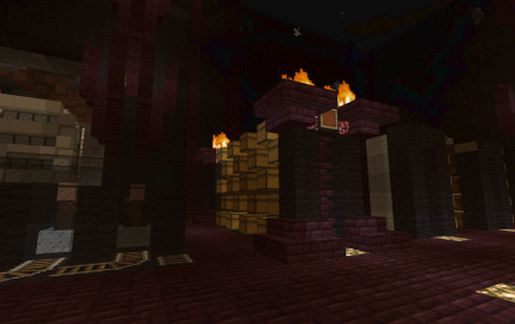 Nether Storage Rack with Flames