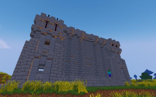 Castle Wall schematic - building