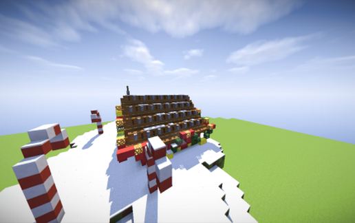 Xmas floating island