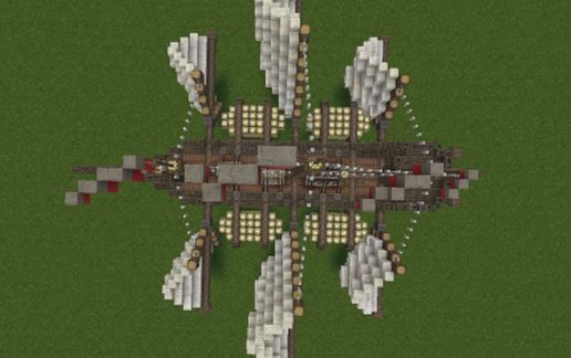 Tri-Wing Cargo Air Ship