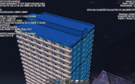 Minecraftdinium (Blue) schematic - building