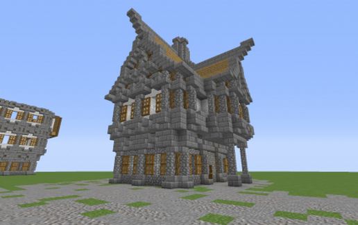 medieval house schematic - building
