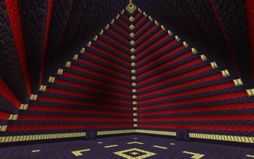 Pyramid in Red and Black schematic - building