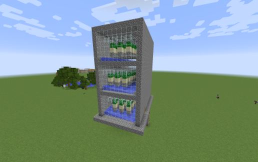 Expanded cactus farm schematic - building