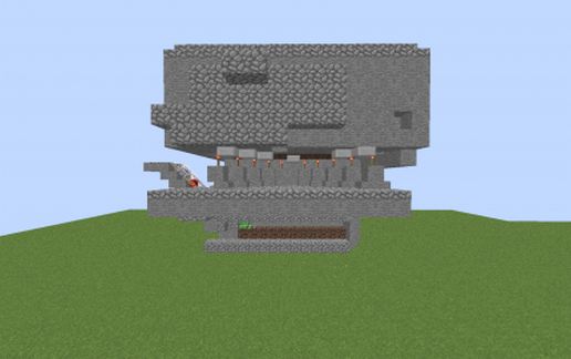 Enderman Farm with spawner schematic - building