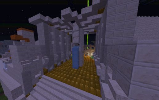 Pyramid with interior