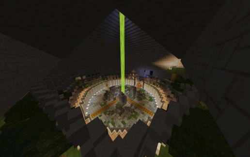 Pyramid with interior