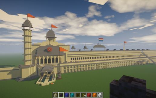 Ekling Sadan Palace schematic - building