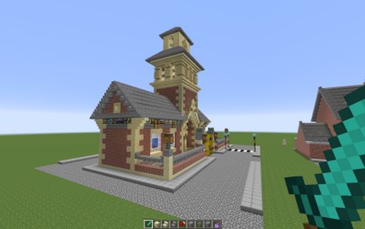 School With Bell Tower