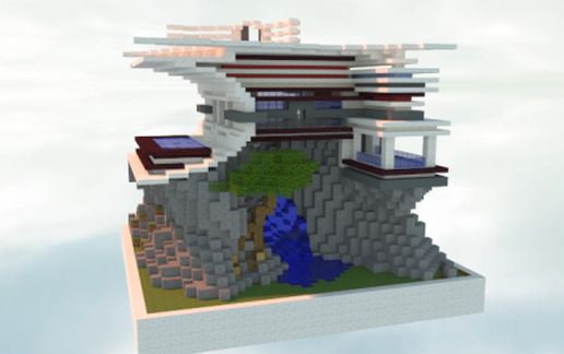 35x35 Futuristic House Plot schematic - building