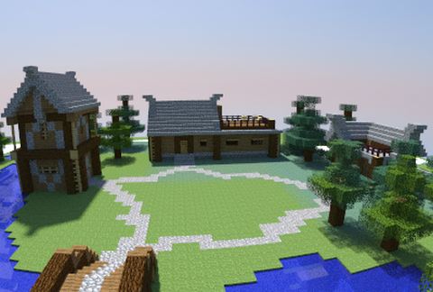 Small Rustic PVP Arena schematic - building