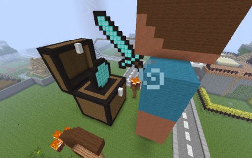 Steve Holding a Sword [FIXED*]