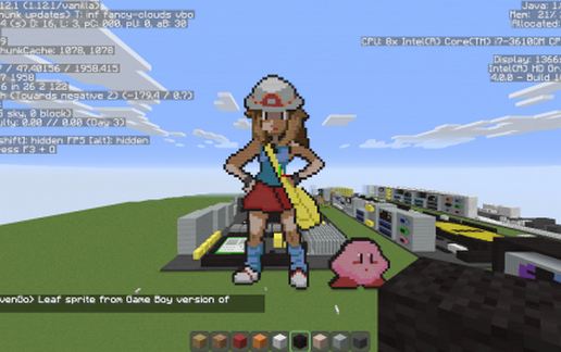 Leaf Pokemon Sprite schematic - building