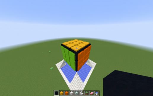 Rubik's Cube (Solved) schematic - building