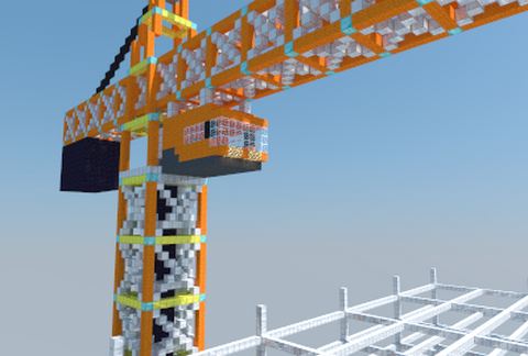 Construction Crane schematic - building