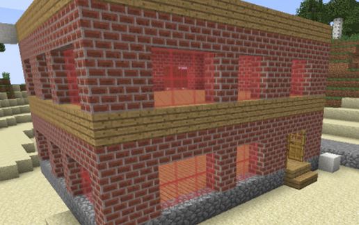 boring brick building schematic - building