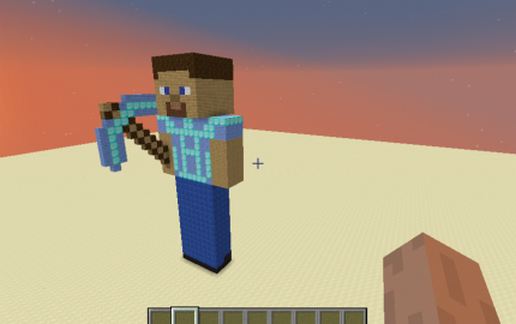 steve with pickaxe