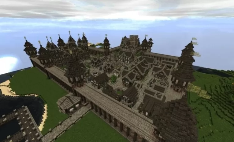 Apex Medieval City Schematic schematic - building