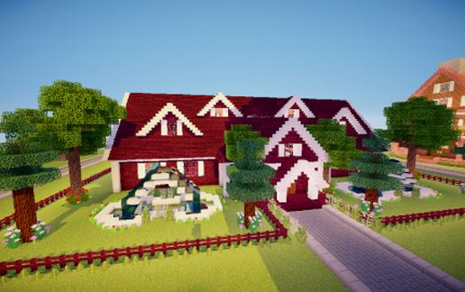 House fully decorated schematic - building