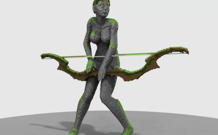 Archer Statue schematic - building