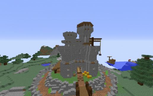 Medieval castle schematic - building