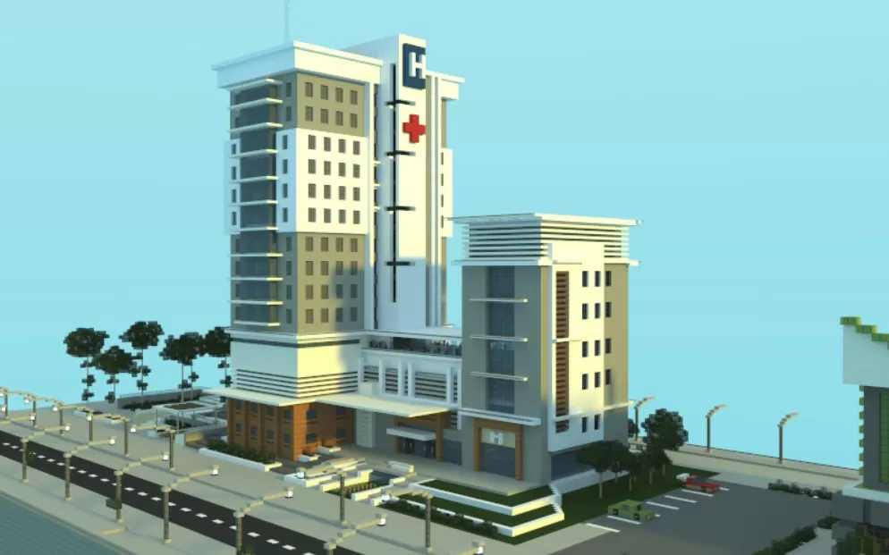 Modern Hospital schematic - building