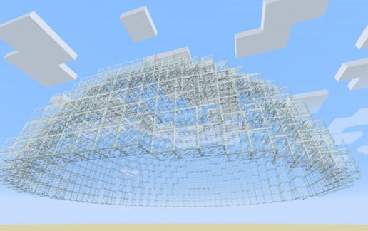 15x15 Glass Dome schematic - building