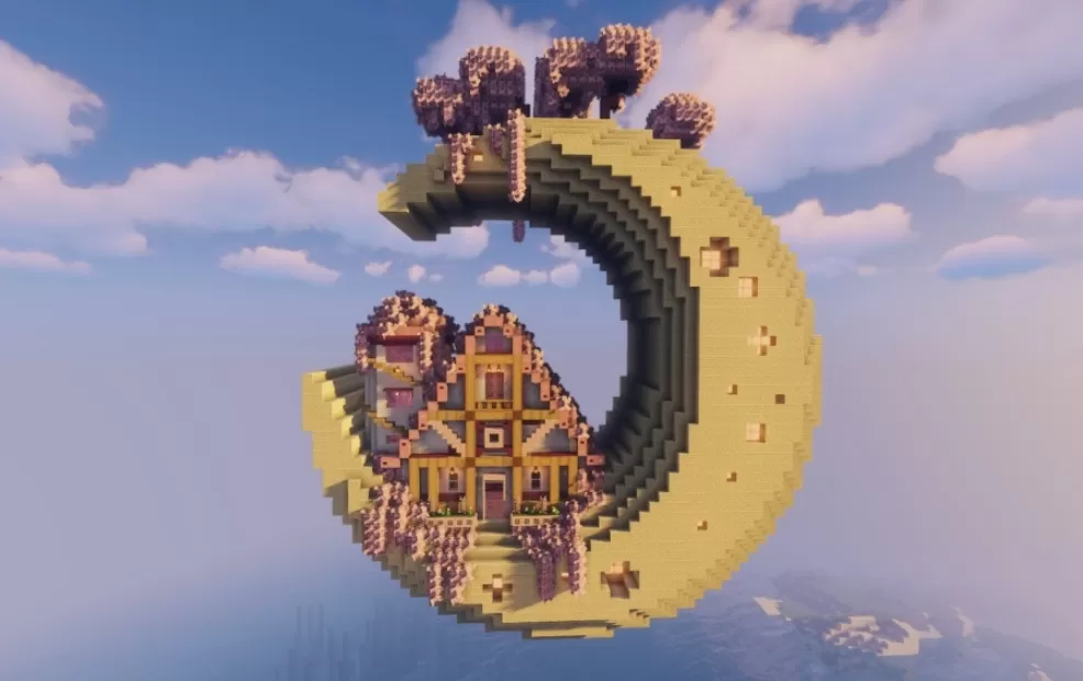 Moon-Themed Fantasy House schematic - building