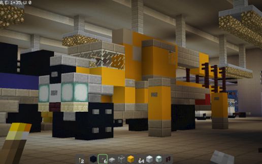 Warehouse full of vehicles! schematic - building