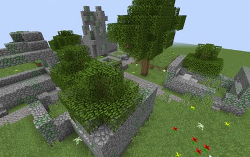 Minecraft Village Ruins schematic - building