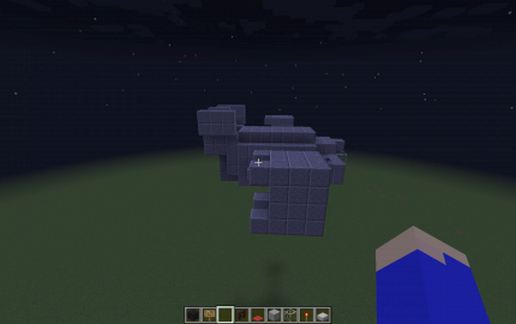 VTOL Warship (Flying,Door Shut) schematic - building