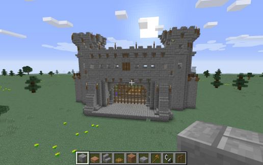 Castle gate schematic - building