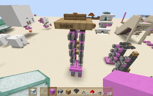 underground item sorter, 1 chest above ground schematic - building