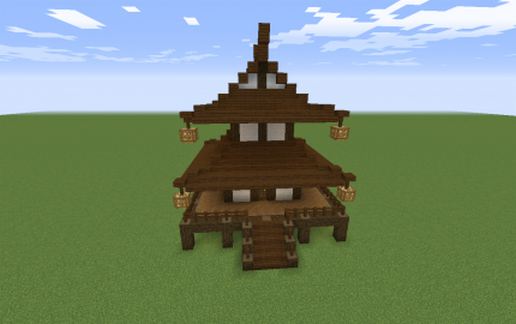 Asian 2 Storey Pagoda schematic - building