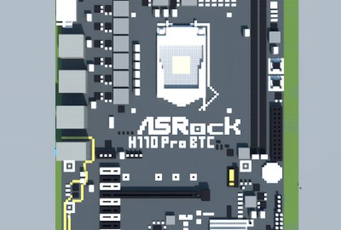 Intel H110 Pro BTC+ (ASRock) schematic - building