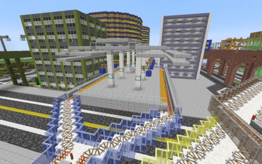 metro station-elevated schematic - building