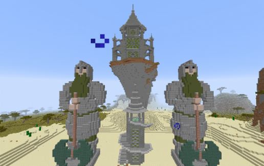 Floating Island Castle schematic - building