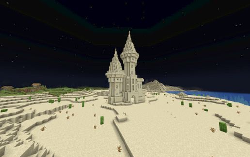Sand Castle Minecraft Schematic Sand Castle Minecraft Schematic