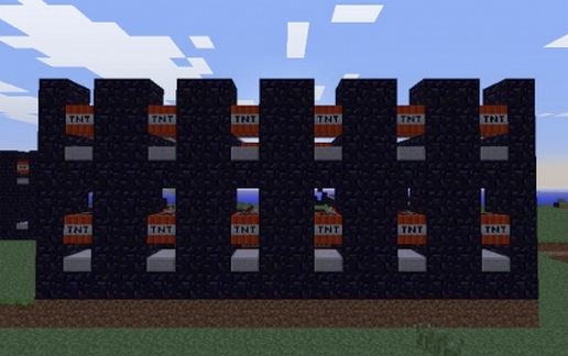 Cluster Tnt Cannon schematic - building