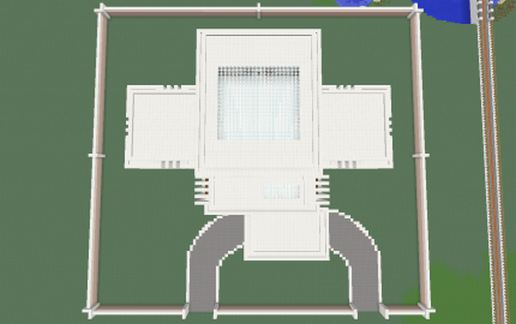 Modern House w/ Perimeter Wall